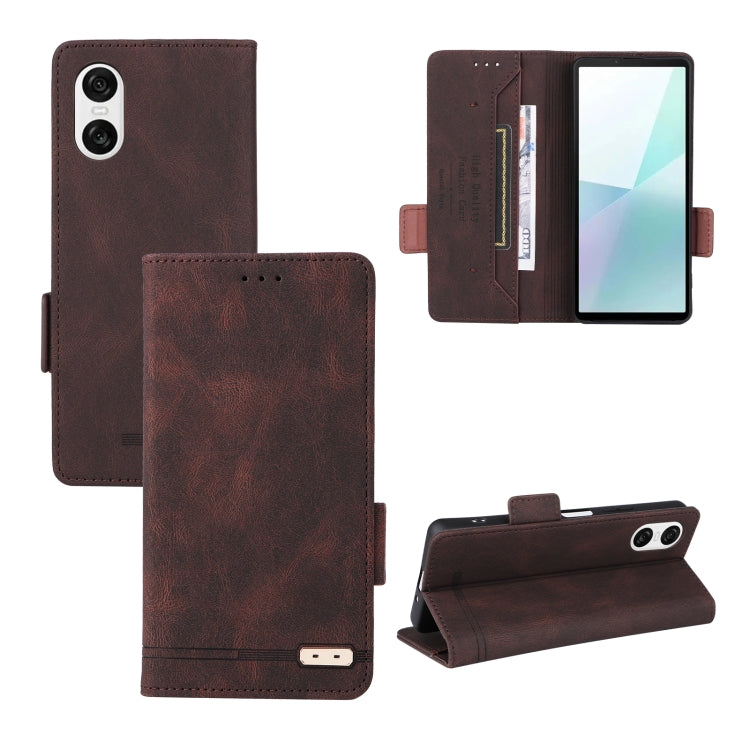 Magnetic Clasp Leather Phone Case, For Sony Xperia 10 VI 2024, For Sony Xperia 1 VI 2024, For Sony Xperia 5 V 2023