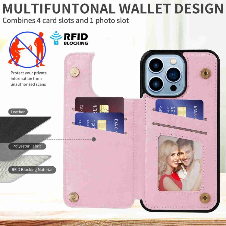 Printed Double Buckle RFID Anti-theft Phone Case