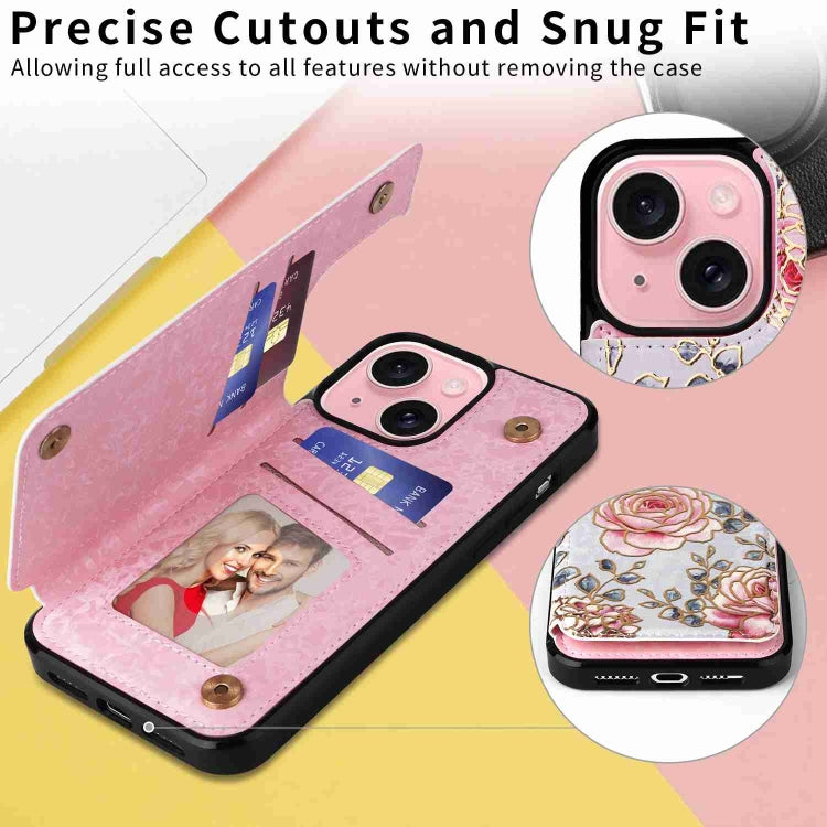 Printed Double Buckle RFID Anti-theft Phone Case