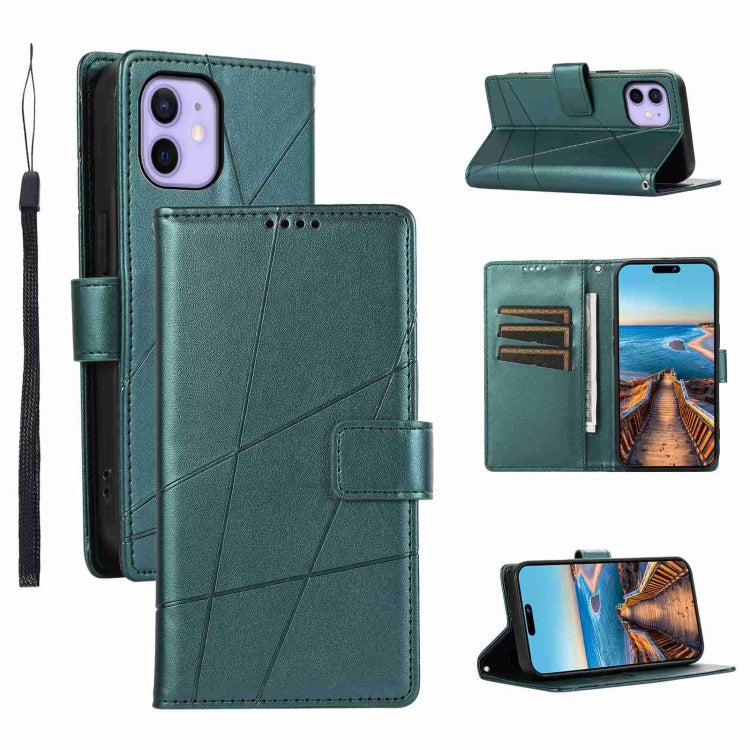 PU Genuine Leather Texture Embossed Line Phone Case, For iPhone 12 Pro, For iPhone 12 mini, For iPhone 11 Pro Max, For iPhone 11, For iPhone 11 Pro