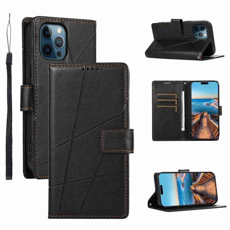 PU Genuine Leather Texture Embossed Line Phone Case, For iPhone 12 Pro, For iPhone 12 mini, For iPhone 11 Pro Max, For iPhone 11, For iPhone 11 Pro