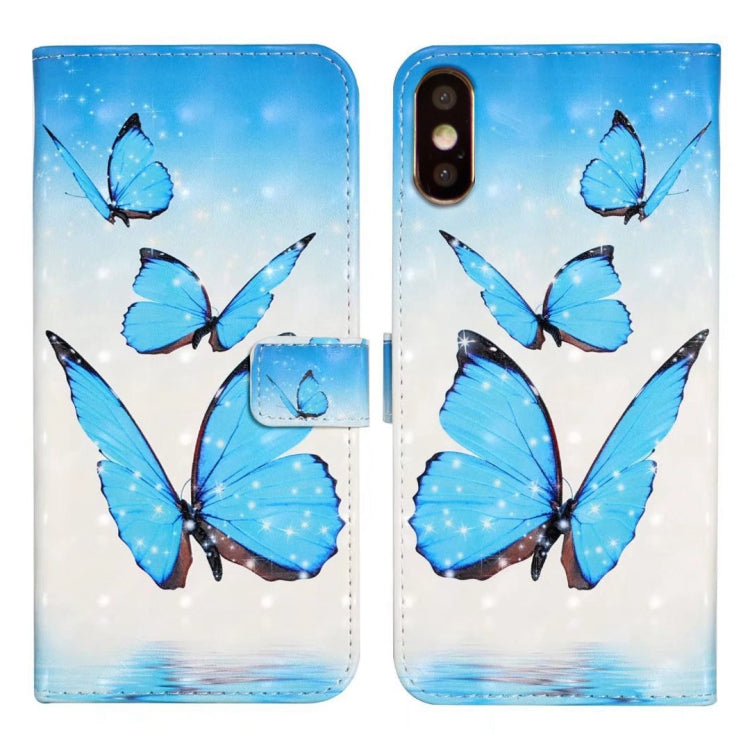 Oil Embossed 3D Drawing Leather Phone Case, For iPhone 11 Pro, For iPhone X / XS, For iPhone XR