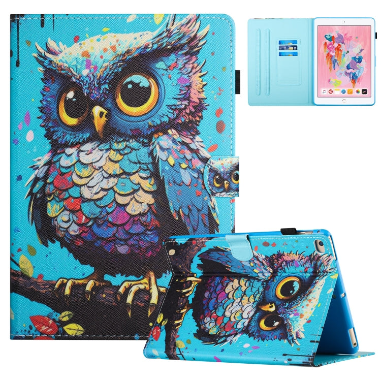 Colored Drawing Stitching Leather Tablet Smart Case, For iPad Air / Air 2 / 9.7 2017 / 2018