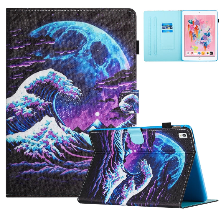 Colored Drawing Stitching Leather Tablet Smart Case, For iPad Pro 11 2024, For iPad Pro 11 2022 / Air 10.9 2022, For iPad 10th Gen 10.9 2022, For iPad 10.2 2020/2019 / Air 10.5, For iPad mini 5 / 4 / 3 / 2 / 1