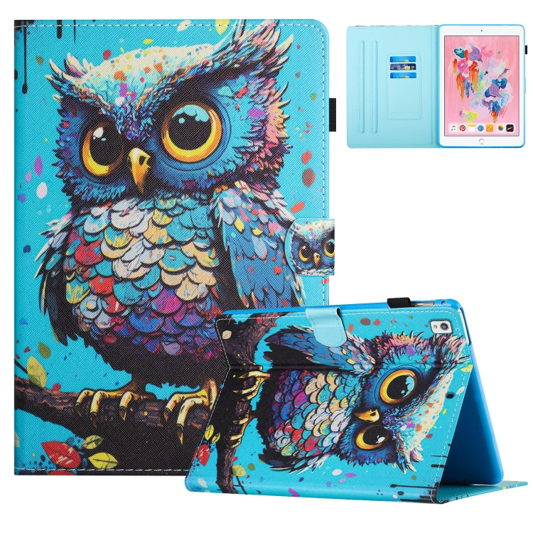 Colored Drawing Stitching Leather Tablet Smart Case, For iPad Pro 11 2024, For iPad Pro 11 2022 / Air 10.9 2022, For iPad 10th Gen 10.9 2022, For iPad 10.2 2020/2019 / Air 10.5, For iPad mini 5 / 4 / 3 / 2 / 1