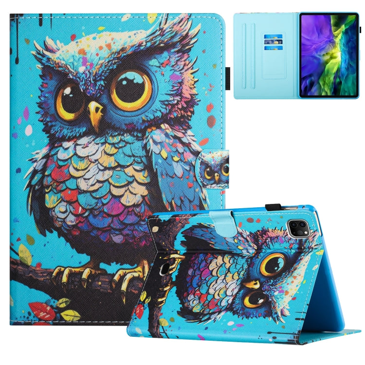 Colored Drawing Stitching Leather Tablet Smart Case, For iPad Pro 11 2024, For iPad Pro 11 2022 / Air 10.9 2022, For iPad 10th Gen 10.9 2022, For iPad 10.2 2020/2019 / Air 10.5, For iPad mini 5 / 4 / 3 / 2 / 1