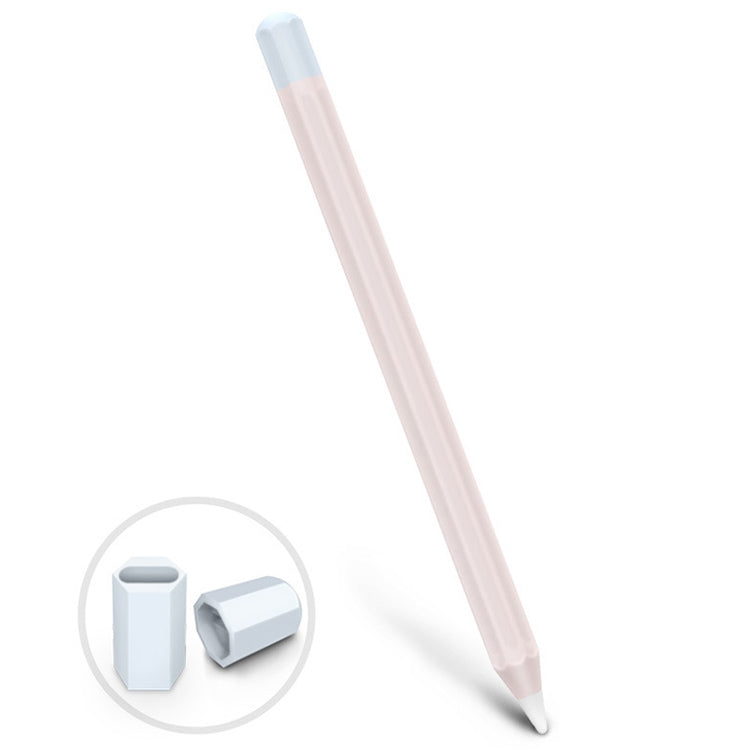 Stylus Touch Pen Split Contrast Color Silicone Protective Case, For Apple Pencil 1, For Apple Pencil 2