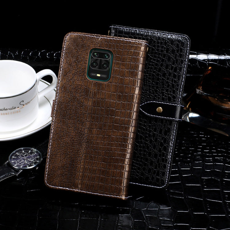 idewei Crocodile Texture Horizontal Flip Leather Case with Holder & Card Slots & Wallet, For Xiaomi Poco M2 Pro, For Xiaomi Redmi 9A, For Huawei Honor 30 Pro+, For HTC Desire 20 Pro