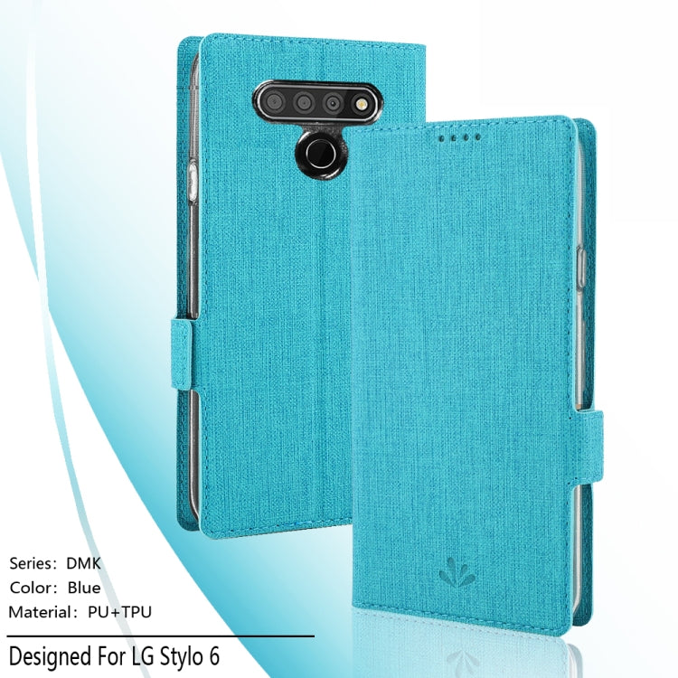 ViLi Side Button Magnetic Suction Type Shockproof TPU + PU Horizontal Flip Protective Case with Card Slot & Holder & Wallet, For LG Stylo 6
