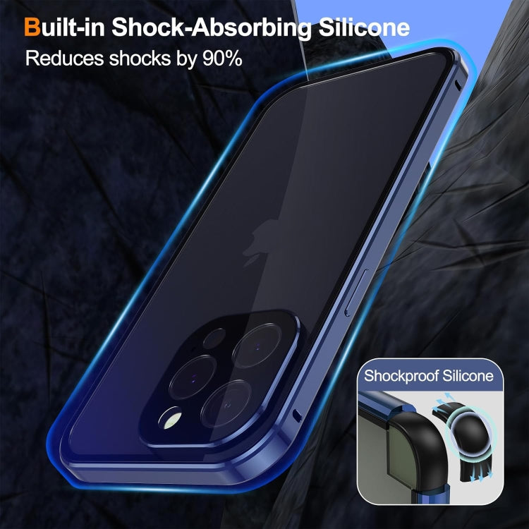 Anti-peeping Magnetic Double-sided Tempered Glass Phone Case, For iPhone 15 Plus, For iPhone 15