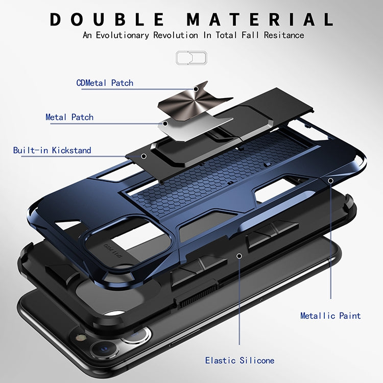 Armor Shockproof TPU + PC Magnetic Protective Case with Invisible Holder, For iPhone 11 Pro Max, For iPhone XS / X, For iPhone XR, For iPhone XS Max