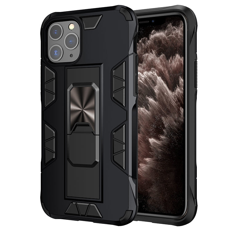 Armor Shockproof TPU + PC Magnetic Protective Case with Invisible Holder, For iPhone 11 Pro Max, For iPhone XS / X, For iPhone XR, For iPhone XS Max