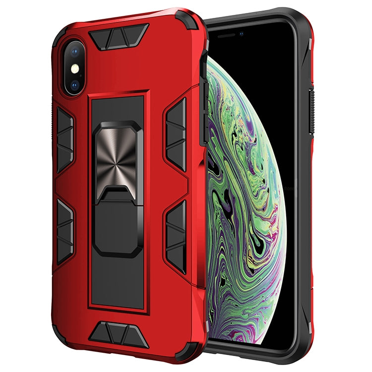 Armor Shockproof TPU + PC Magnetic Protective Case with Invisible Holder, For iPhone 11 Pro Max, For iPhone XS / X, For iPhone XR, For iPhone XS Max