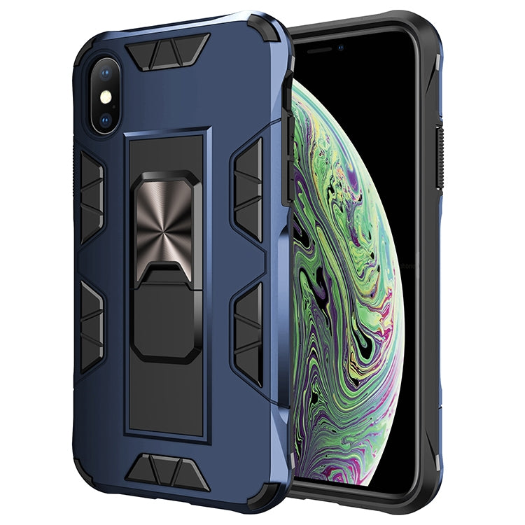 Armor Shockproof TPU + PC Magnetic Protective Case with Invisible Holder, For iPhone 11 Pro Max, For iPhone XS / X, For iPhone XR, For iPhone XS Max