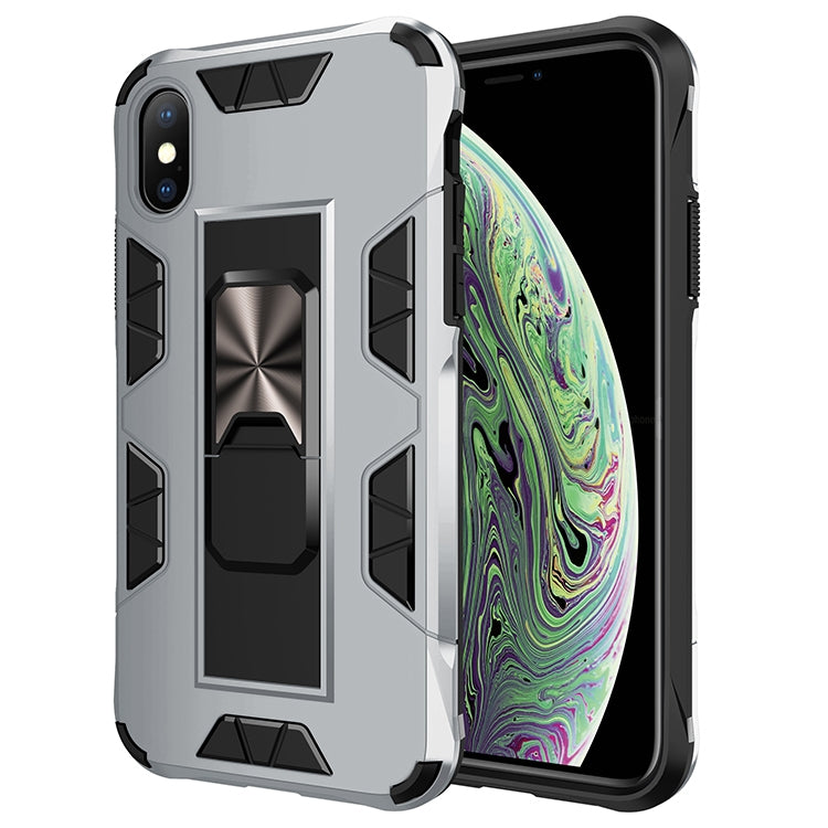 Armor Shockproof TPU + PC Magnetic Protective Case with Invisible Holder, For iPhone 11 Pro Max, For iPhone XS / X, For iPhone XR, For iPhone XS Max