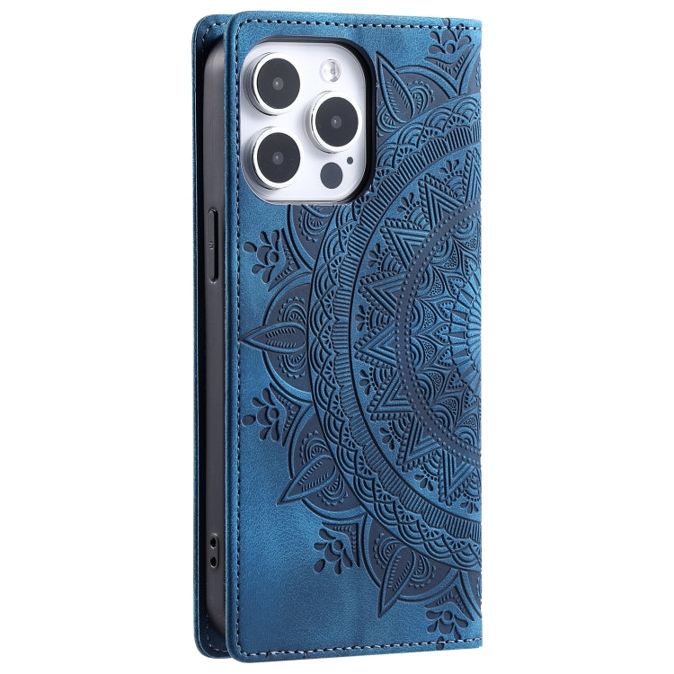 Totem Embossed Magnetic Leather Phone Case, For iPhone 14 Pro, For iPhone 14 Pro Max, For iPhone SE 2022 / 2020 / 8 / 7, For iPhone 13 Pro Max, For iPhone 13 Pro