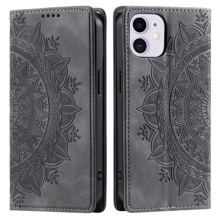 Totem Embossed Magnetic Leather Phone Case, For iPhone 12 mini, For iPhone 11 Pro Max, For iPhone 11, For iPhone 11 Pro