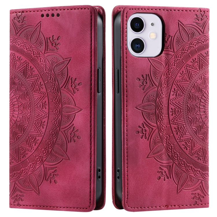 Totem Embossed Magnetic Leather Phone Case, For iPhone 12 mini, For iPhone 11 Pro Max, For iPhone 11, For iPhone 11 Pro