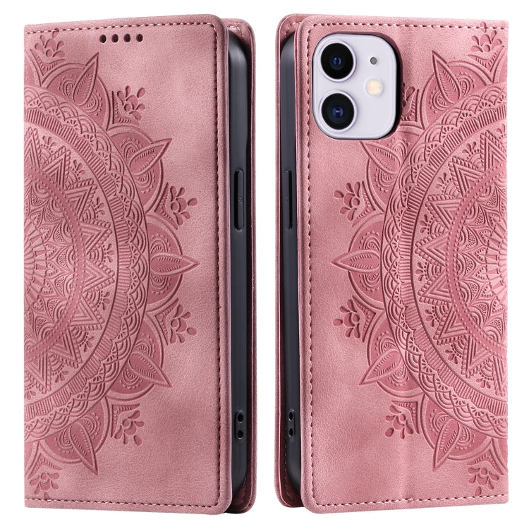 Totem Embossed Magnetic Leather Phone Case, For iPhone 12 mini, For iPhone 11 Pro Max, For iPhone 11, For iPhone 11 Pro