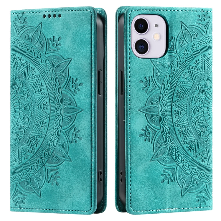 Totem Embossed Magnetic Leather Phone Case, For iPhone 12 mini, For iPhone 11 Pro Max, For iPhone 11, For iPhone 11 Pro
