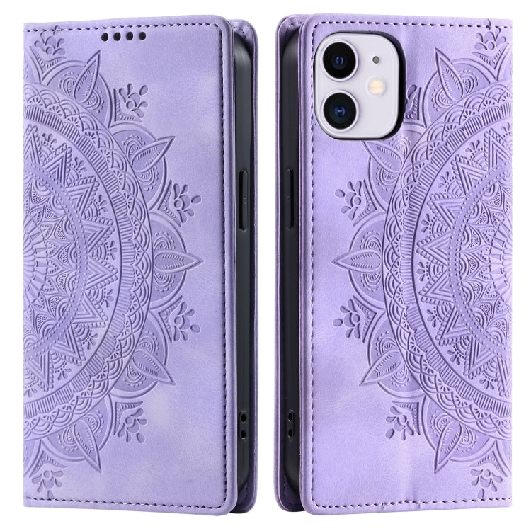 Totem Embossed Magnetic Leather Phone Case, For iPhone 12 mini, For iPhone 11 Pro Max, For iPhone 11, For iPhone 11 Pro