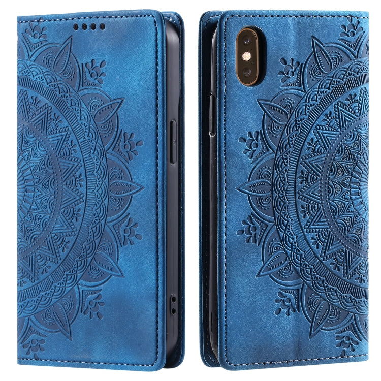 Totem Embossed Magnetic Leather Phone Case, For iPhone 11 Pro Max, For iPhone 11, For iPhone 11 Pro, For iPhone XS / S, For iPhone XR