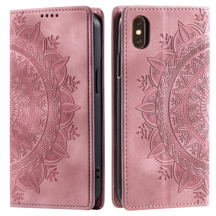 Totem Embossed Magnetic Leather Phone Case, For iPhone 11 Pro Max, For iPhone 11, For iPhone 11 Pro, For iPhone XS / S, For iPhone XR