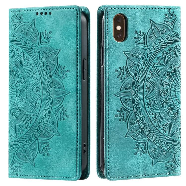 Totem Embossed Magnetic Leather Phone Case, For iPhone 11 Pro Max, For iPhone 11, For iPhone 11 Pro, For iPhone XS / S, For iPhone XR