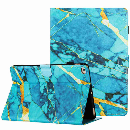 Marble Pattern Stitching Smart Leather Tablet Case, For iPad 9.7 2018 / 2017