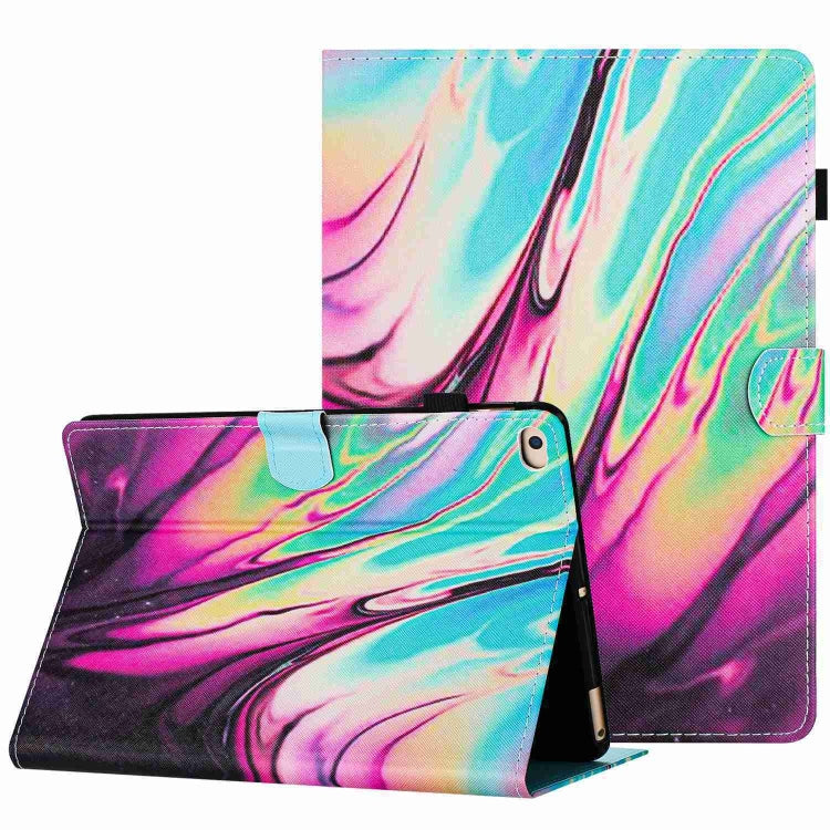 Marble Pattern Stitching Smart Leather Tablet Case, For iPad 9.7 2018 / 2017