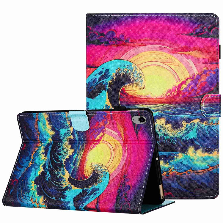 Painted Pattern Stitching Smart Leather Tablet Case, For iPad mini 2024 / mini 6, For iPad 11 Pro 2024 / 2020 / Air 4 10.9, For iPad 10th Gen 10.9 2022, For iPad 10.2 2020 / 2019, For iPad mini 5 / 4 / 3 / 2 / 1