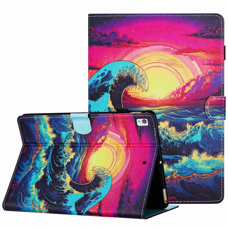 Painted Pattern Stitching Smart Leather Tablet Case, For iPad mini 2024 / mini 6, For iPad 11 Pro 2024 / 2020 / Air 4 10.9, For iPad 10th Gen 10.9 2022, For iPad 10.2 2020 / 2019, For iPad mini 5 / 4 / 3 / 2 / 1