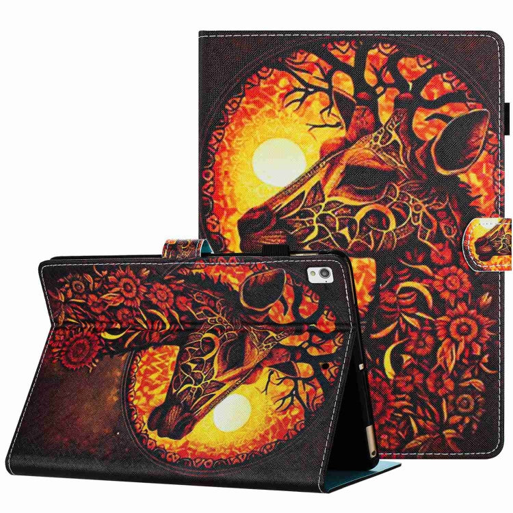 Painted Pattern Stitching Smart Leather Tablet Case, For iPad mini 2024 / mini 6, For iPad 11 Pro 2024 / 2020 / Air 4 10.9, For iPad 10th Gen 10.9 2022, For iPad 10.2 2020 / 2019, For iPad mini 5 / 4 / 3 / 2 / 1