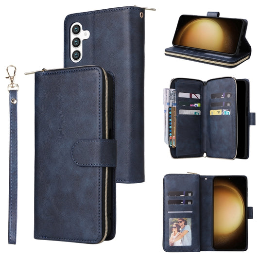 9-Card Slots Zipper Wallet Bag Leather Phone Case, For Samsung Galaxy S24+ 5G, For Samsung Galaxy S24 5G, For Samsung Galaxy A05, For Samsung Galaxy A05s