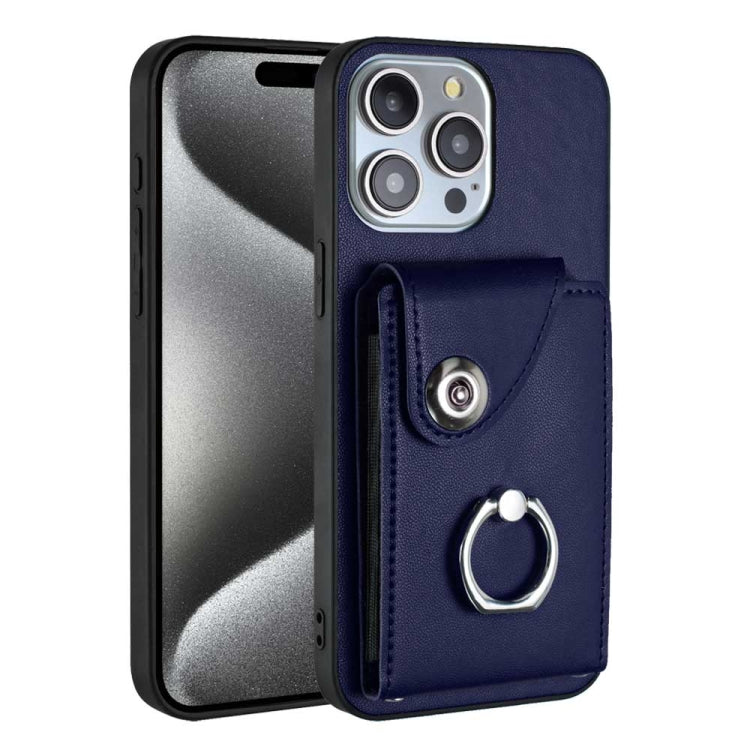 Organ Card Bag Ring Holder Phone Case, For iPhone 15 Pro, For iPhone 15 Plus, For iPhone 15, For iPhone 14 Plus, For iPhone 14