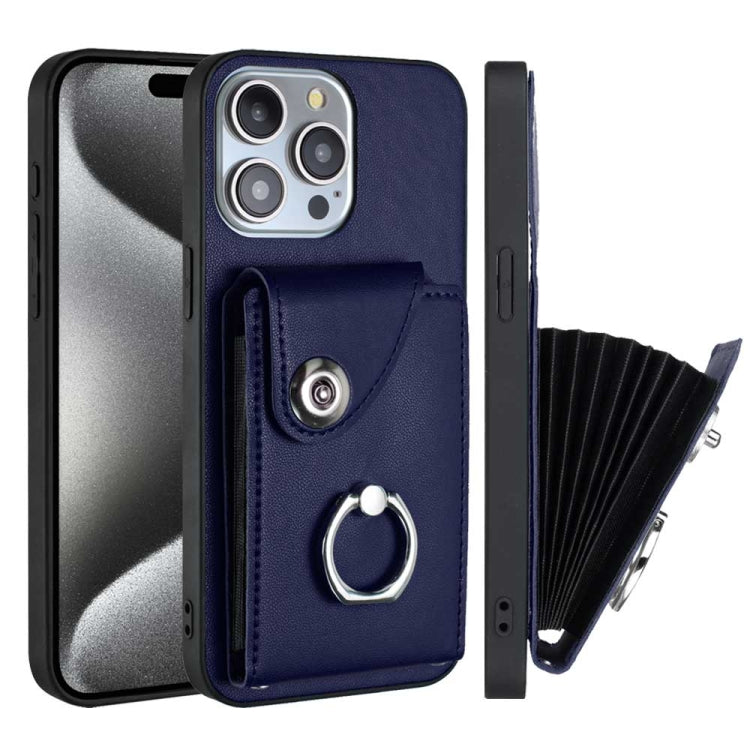 Organ Card Bag Ring Holder Phone Case, For iPhone 15 Pro, For iPhone 15 Plus, For iPhone 15, For iPhone 14 Plus, For iPhone 14