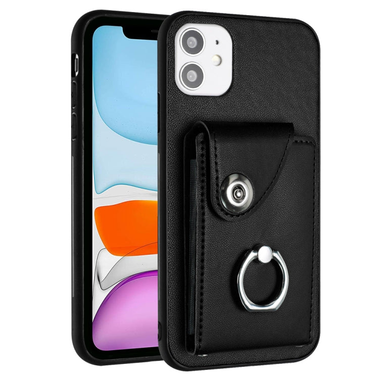 Organ Card Bag Ring Holder Phone Case, For iPhone 12 mini, For iPhone 11 Pro Max, For iPhone 11, For iPhone 11 Pro