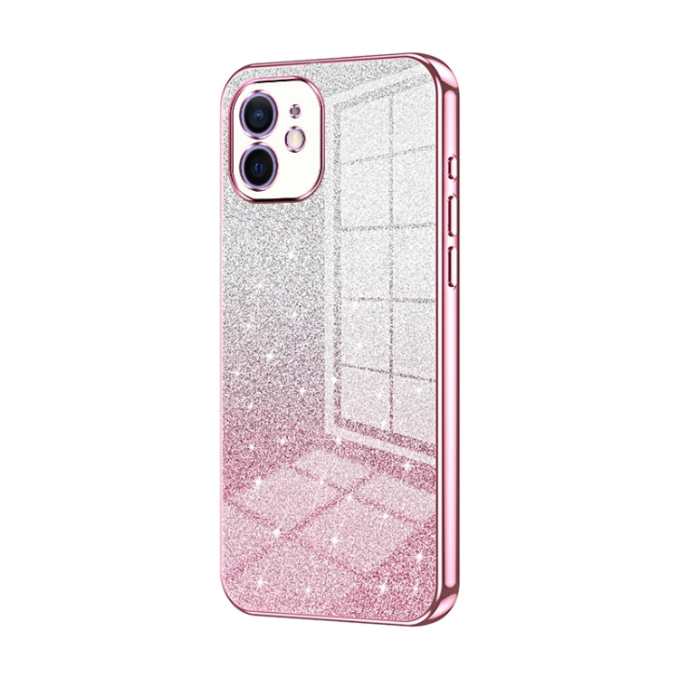 Gradient Glitter Powder Electroplated Phone Case, For iPhone 12, For iPhone 12 Pro Max, For iPhone 12 Pro, For iPhone 11 Pro Max