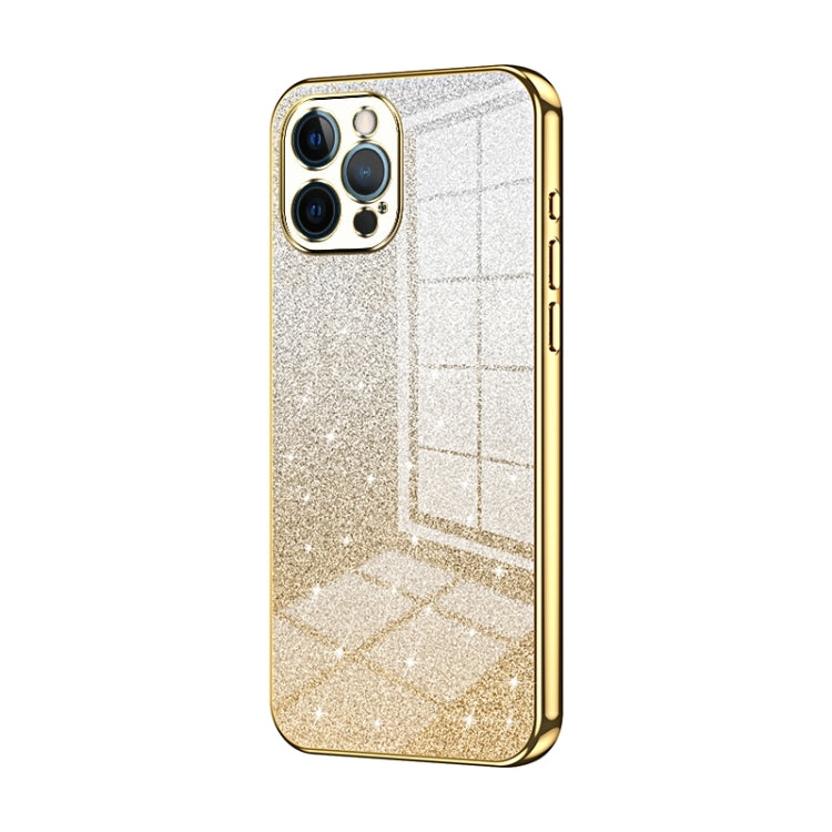 Gradient Glitter Powder Electroplated Phone Case, For iPhone 12, For iPhone 12 Pro Max, For iPhone 12 Pro, For iPhone 11 Pro Max