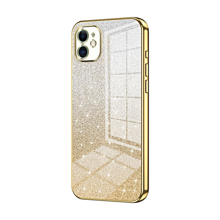 Gradient Glitter Powder Electroplated Phone Case, For iPhone 11, For iPhone 11 Pro, For iPhone X / XS, For iPhone XR