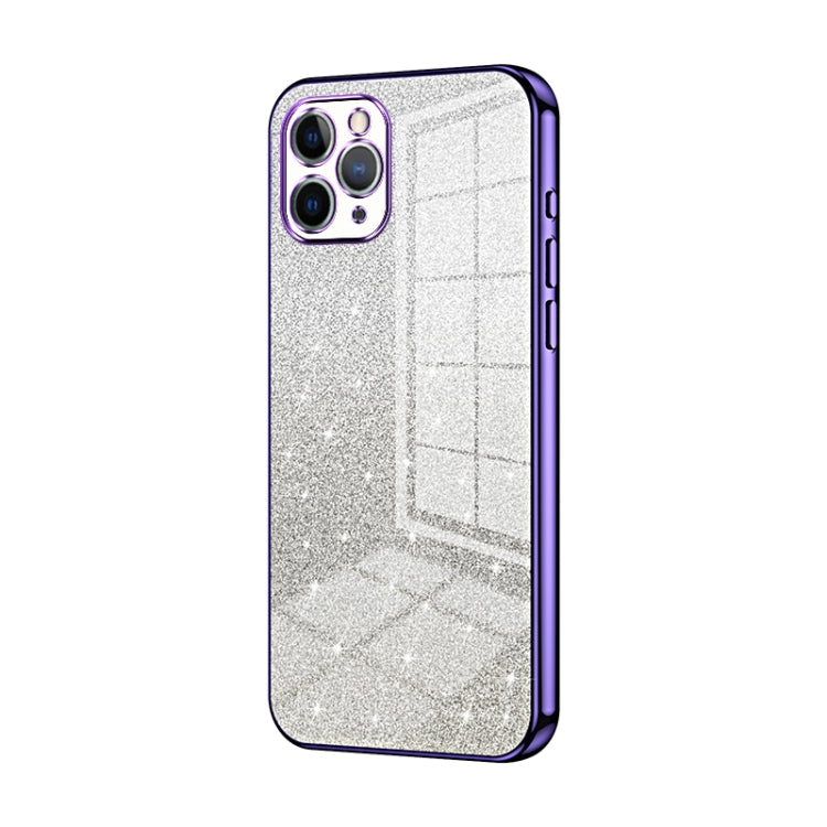 Gradient Glitter Powder Electroplated Phone Case, For iPhone 11 Pro, For iPhone X / XS, For iPhone XR