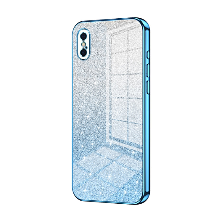 Gradient Glitter Powder Electroplated Phone Case, For iPhone 11 Pro, For iPhone X / XS, For iPhone XR