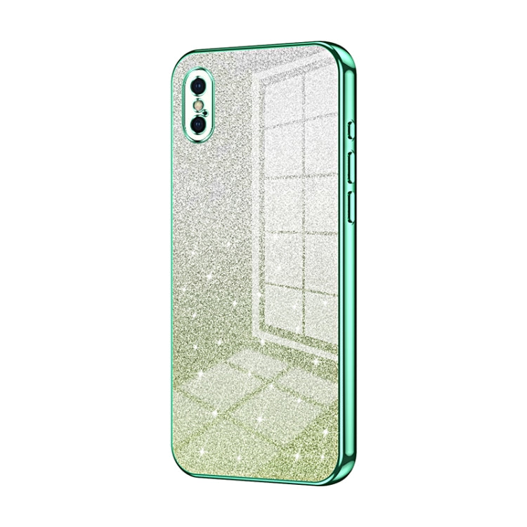 Gradient Glitter Powder Electroplated Phone Case, For iPhone 11 Pro, For iPhone X / XS, For iPhone XR