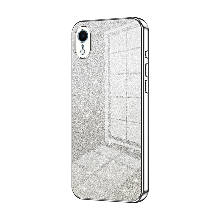 Gradient Glitter Powder Electroplated Phone Case, For iPhone 11, For iPhone 11 Pro, For iPhone X / XS, For iPhone XR