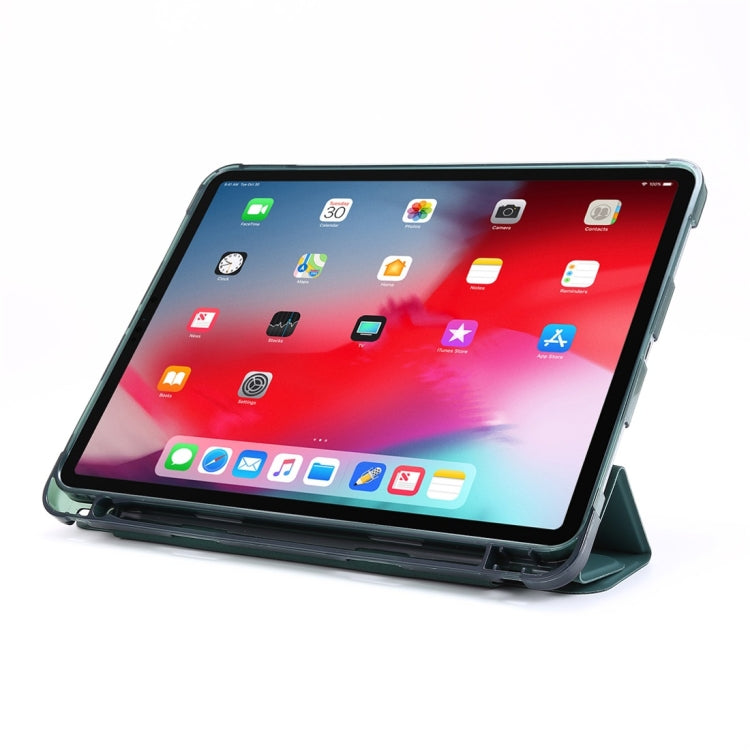 Multi-folding TPU Leather Tablet Case with Holder & Pen Slot, For iPad Pro 11 (2020/2018), For iPad Air 13 2024 / Pro 12.9 2022 / 2021