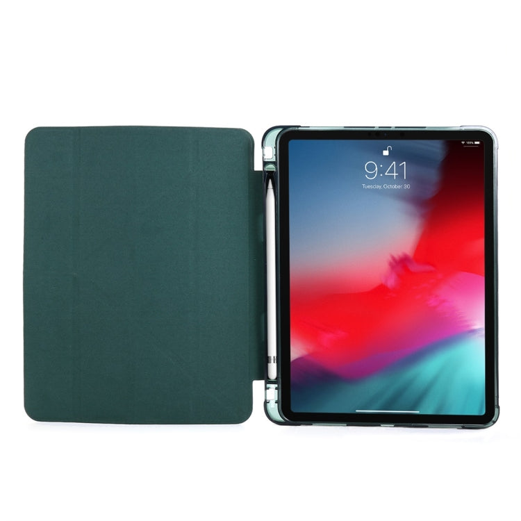 Multi-folding TPU Leather Tablet Case with Holder & Pen Slot, For iPad Pro 11 (2020/2018), For iPad Air 13 2024 / Pro 12.9 2022 / 2021