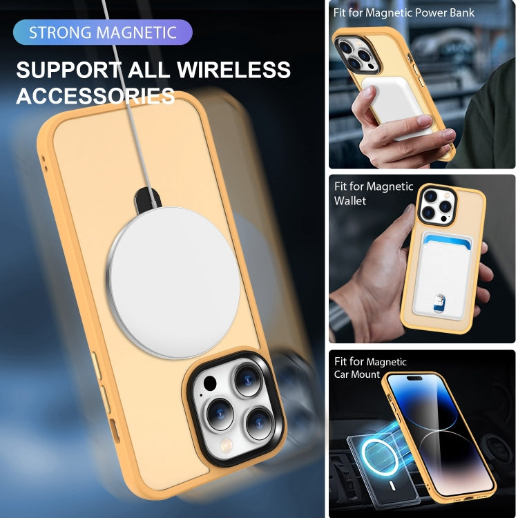 Skin-feel MagSafe Holder PC Hybrid TPU Phone Case, For iPhone 14 Plus, For iPhone 14, For iPhone 14 Pro, For iPhone 14 Pro Max