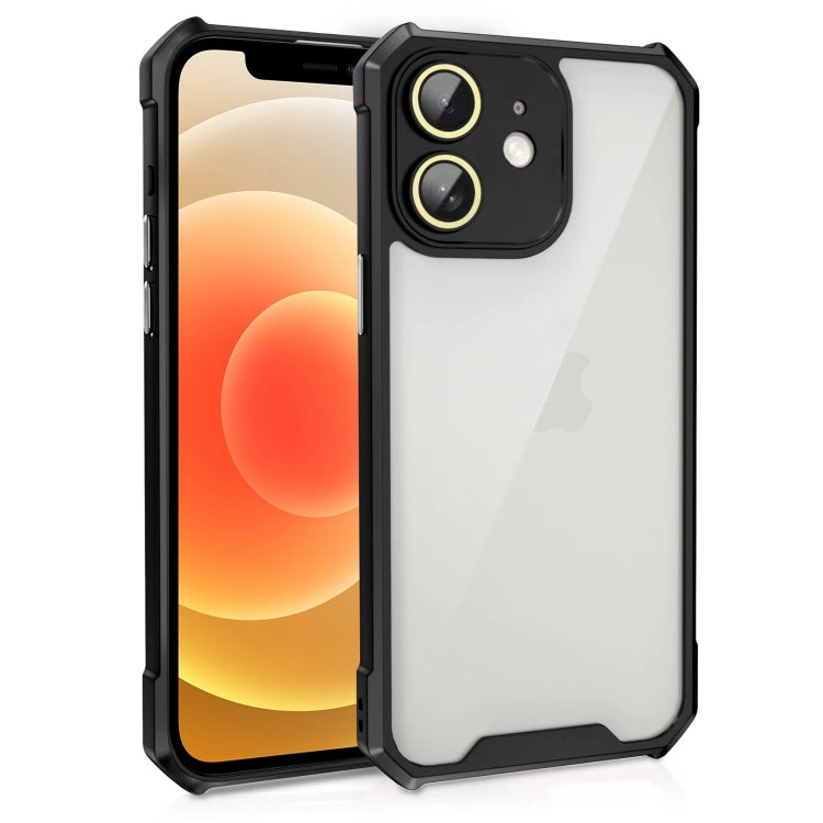 Shockproof Acrylic Phone Case with Lens Glass Film, For iPhone 12, For iPhone 12 Pro Max, For iPhone 12 Pro, For iPhone 11 Pro Max, For iPhone 11