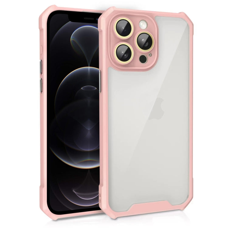 Shockproof Acrylic Phone Case with Lens Glass Film, For iPhone 12, For iPhone 12 Pro Max, For iPhone 12 Pro, For iPhone 11 Pro Max, For iPhone 11