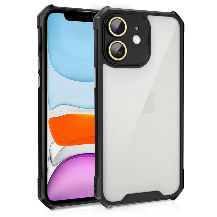 Shockproof Acrylic Phone Case with Lens Glass Film, For iPhone 12, For iPhone 12 Pro Max, For iPhone 12 Pro, For iPhone 11 Pro Max, For iPhone 11